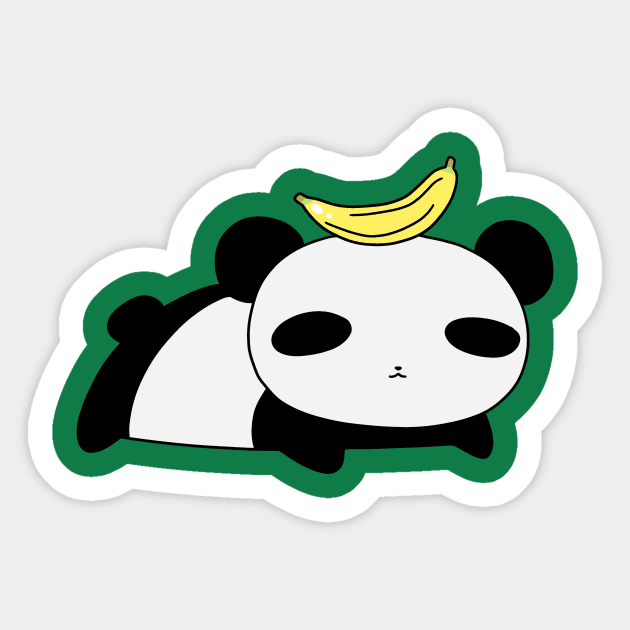 Banana Panda Sticker by saradaboru